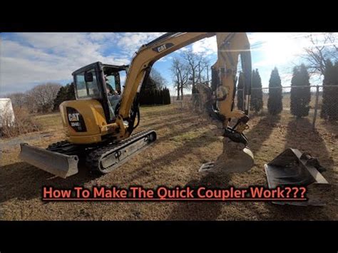 caterpillar mini excavator quick coupler|cat 303.5 manual quick coupler.